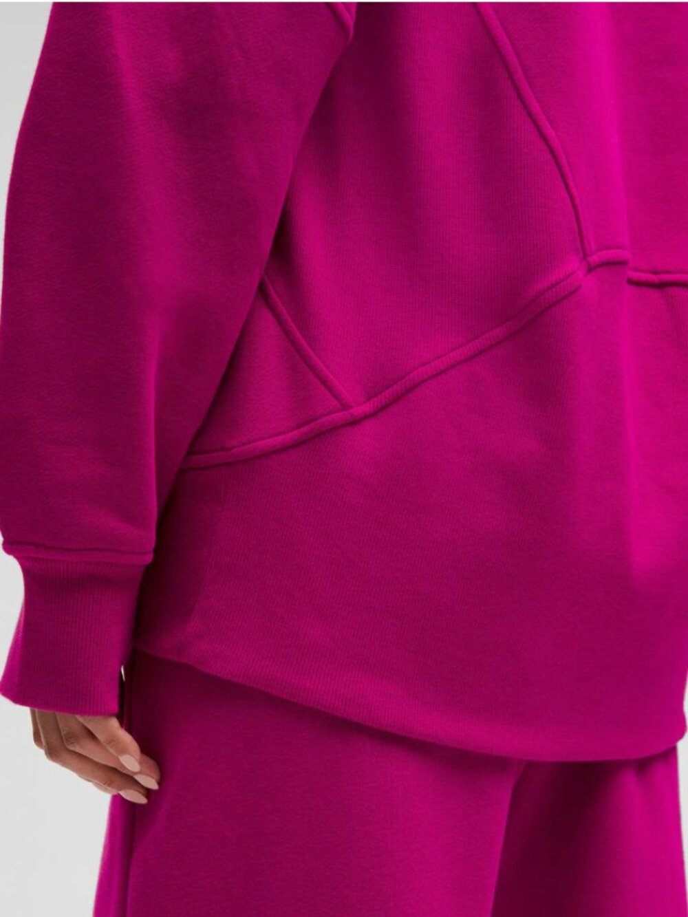 Lululemon Scuba Oversized Funnel-Neck Half Zip *Long Ripened Raspberry Size M/L - Picture 10 of 10